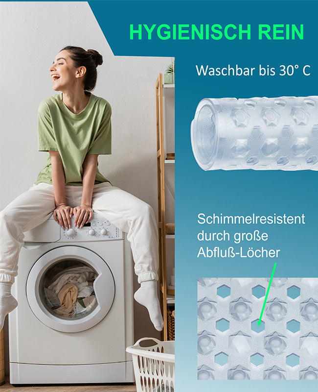 Badewannenmatte rutschfest - Antirutschmatte 88x40 cm Diamant Design
