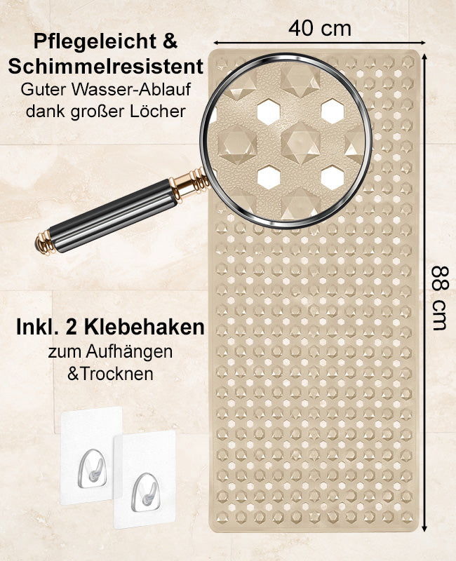 Badewannenmatte rutschfest - Antirutschmatte 88x40 cm Diamant Design