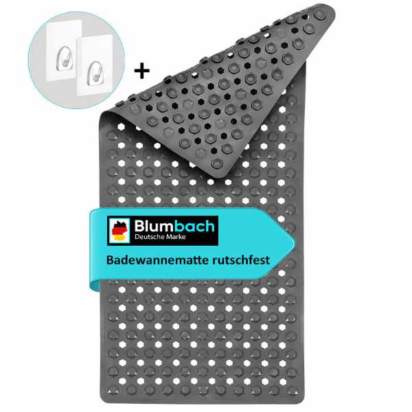 Badewannenmatte rutschfest - Antirutschmatte 88x40 cm Diamant Design blumbach