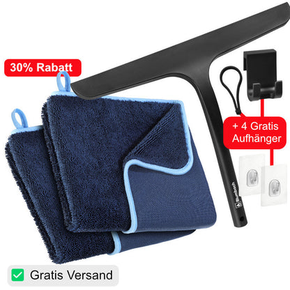 Duschabzieher schwarz, weiß & grau