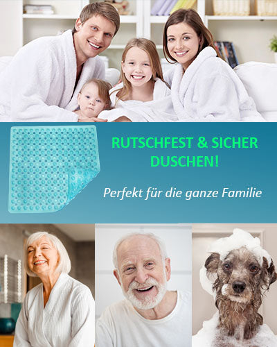 Blumbach Duschmatte 53x53 cm Antirutschmatte Dusche Anti Rutschmatte rutschfeste Matte