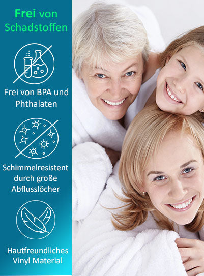 Blumbach Duschmatte 53x53 cm Antirutschmatte Dusche Anti Rutschmatte rutschfeste Matte