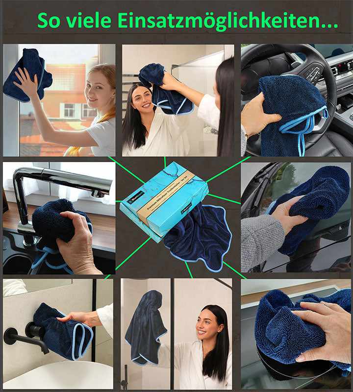 Mikrofaser Trockentücher Premium Set - Dusche, Bad, Auto... blumbach