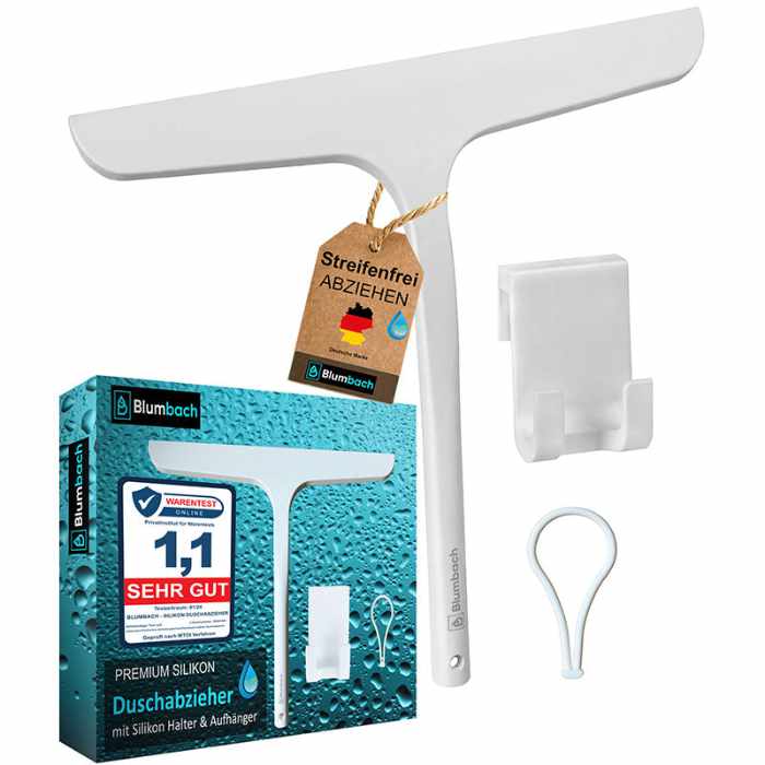 Duschabzieher schwarz, weiß & grau Blumbach