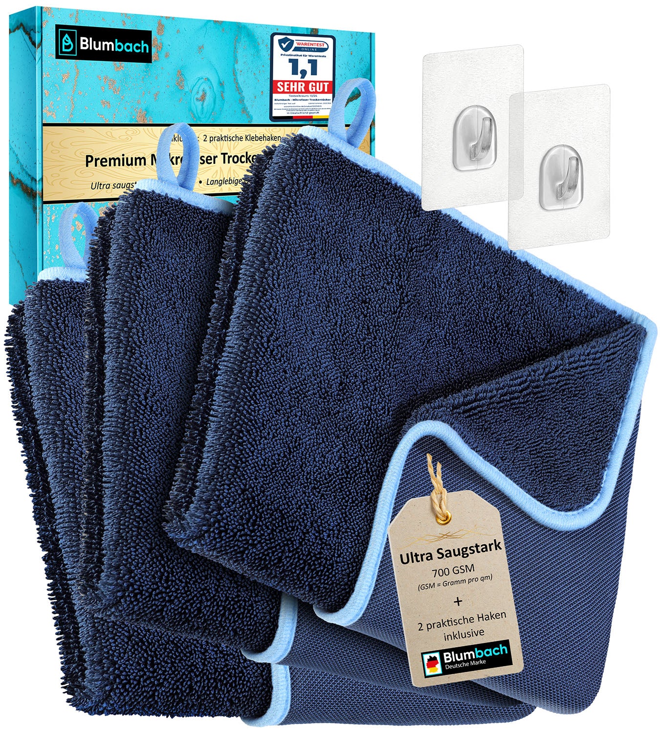 Trockentücher Mikrofaser MagicDry für Dusche, Bad, Auto, Küche & Haushalt