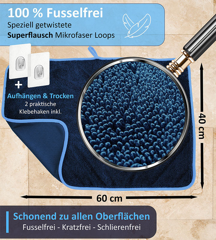 Trockentücher Mikrofaser MagicDry für Dusche, Bad, Auto, Küche & Haushalt