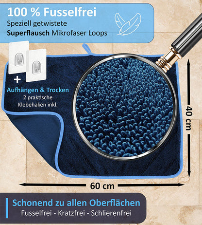 Mikrofaser Trockentücher Premium Set - Dusche, Bad, Auto... blumbach