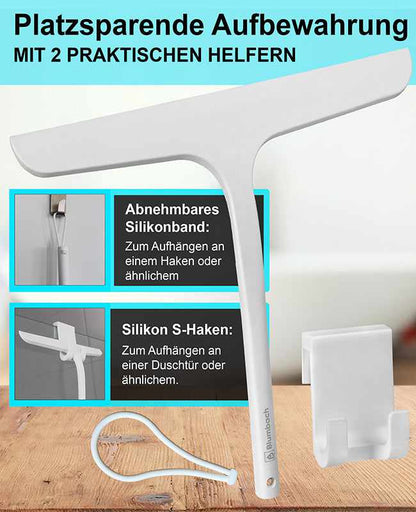 Silikon Duschabzieher weiß, Blumbach, Abzieher Dusche, Flitsche, Fensterabzieher