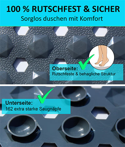 Blumbach Duschmatte 53x53 cm Antirutschmatte Dusche Anti Rutschmatte rutschfeste Matte