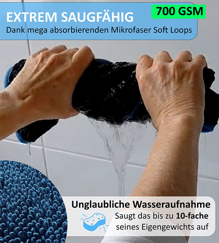 Mikrofaser Trockentücher Premium Set - Dusche, Bad, Auto... blumbach